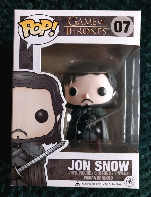 Funko Pop Vinyl: Jon Snow # 07 . Game Of Thrones. In Box . Great Condition.