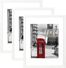 Scholar Tree White Picture Frames 14x11 Inch Picture Frame for Tabletop 3 Pack.