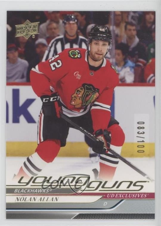 2024-25 Upper Deck Series 2 Young Guns Exclusives 83/100 Nolan Allan #491 16f8