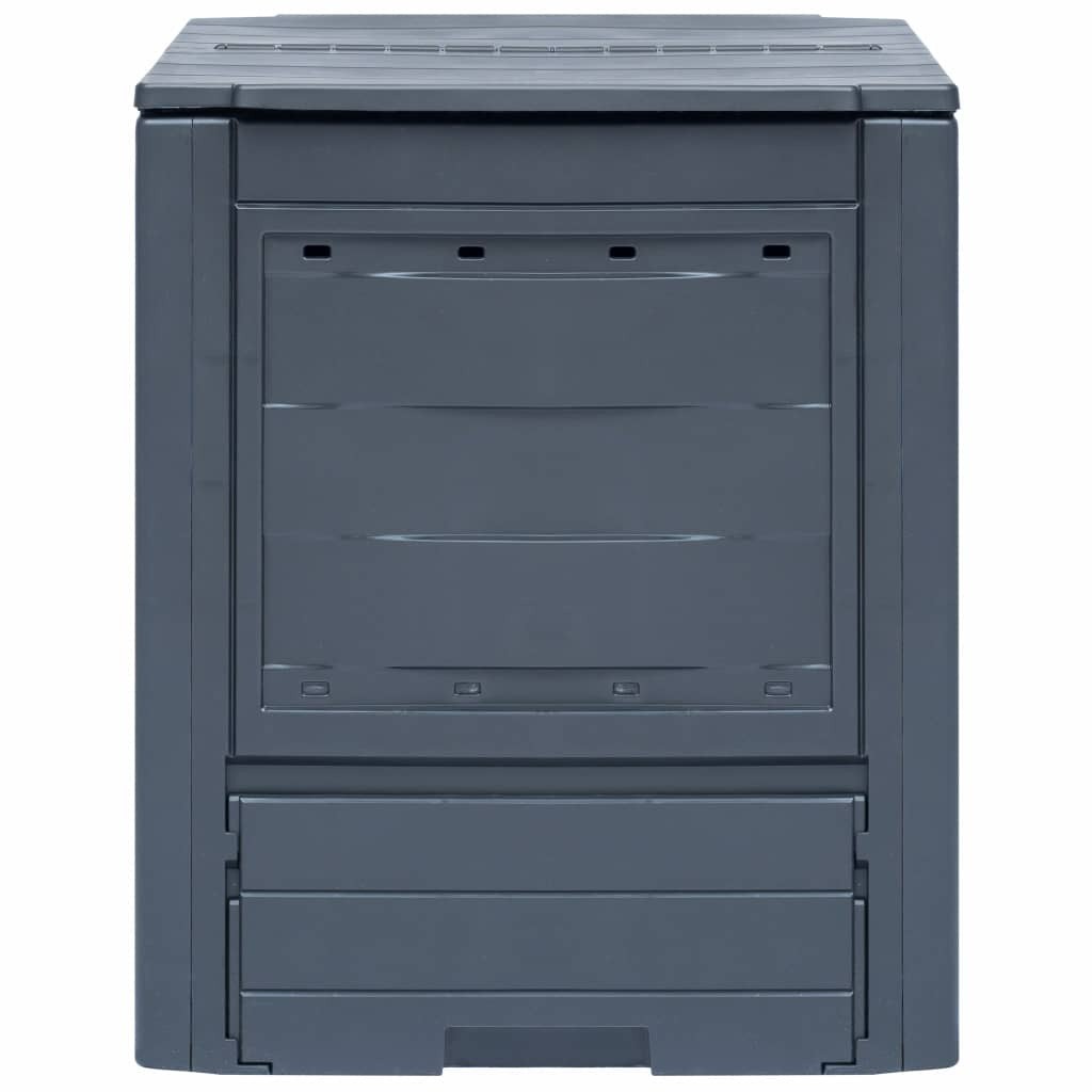 Garden Composter Grey 60x60x73 cm 260 L