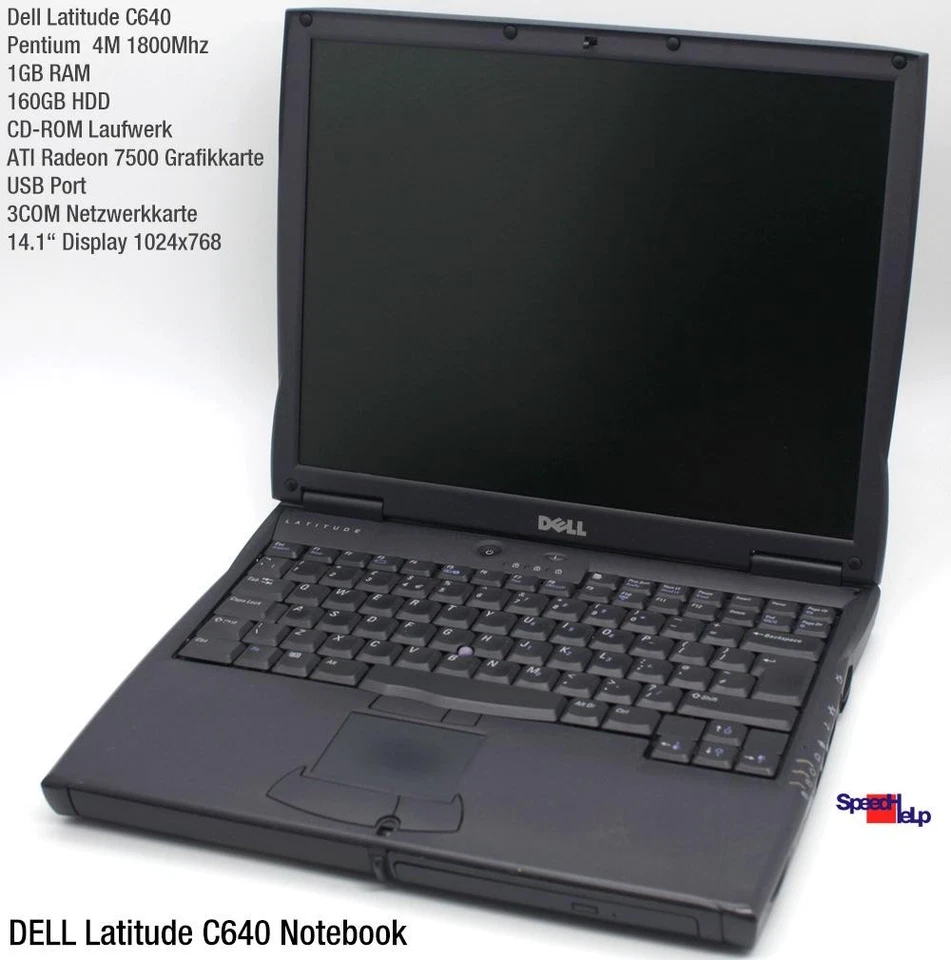 DELL LATITUDE C640 PORTÁTIL WINDOWS XP PUERTO PARALELO RS-232 ATI RADEON ! - Imagen 2 de 4