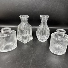 Set of 4 Clear Vases 4 711