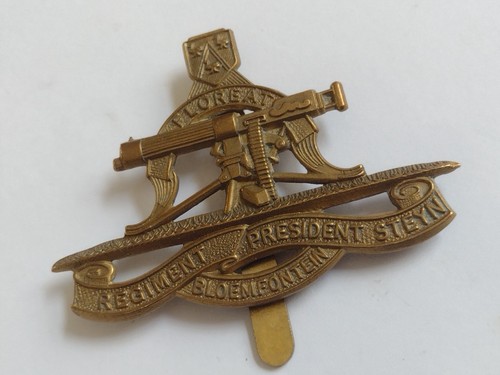 Insignia original de gorra del presidente Steyn Bloemfontein del regimiento sudafricano de la Segunda Guerra Mundial - Imagen 9 de 10