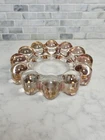 Vintage Boopie Bubble Glass Ashtray Trinket Dish Pink Cranberry