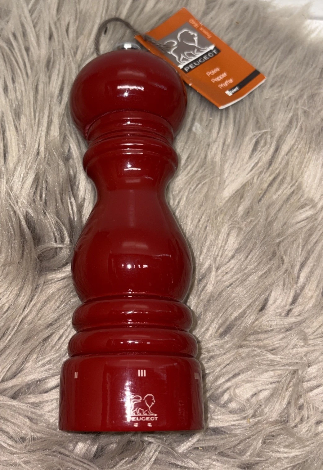 Peugeot Paris u'Select Pepper Mill 7" Red Glossy Made in France