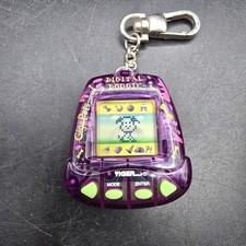  Vintage 1997 Giga Pets Digital Doggy Purple Edition Tiger LCD 