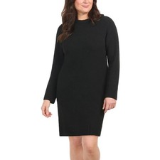 Dalia Women Sweater Dress Super Soft Color Black Size XL