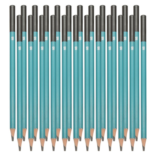 8B Zeichenstifte, 24 StüCk, GrüN/Schwarz, 17,5 Cm, FüR Skizzieren-image