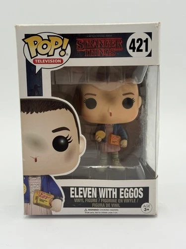 FUNKO POP TV STRANGER THINGS ELEVEN WITH EGGOS - BLOODY NOSE #421
