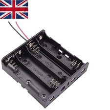 18650 x 4 Battery Holder with 15cm Flying Leads for DIY Electronics Projects