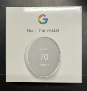 Google Nest Thermostat  Snow White Smart Wi-Fi Programmable G4CVZ Sealed