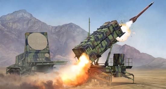 M901 LAUNCHING STATION & AN/MPQ-53 RADAR SET OF MIM-104 PATRIOT SAM SYSTEM PAC-2