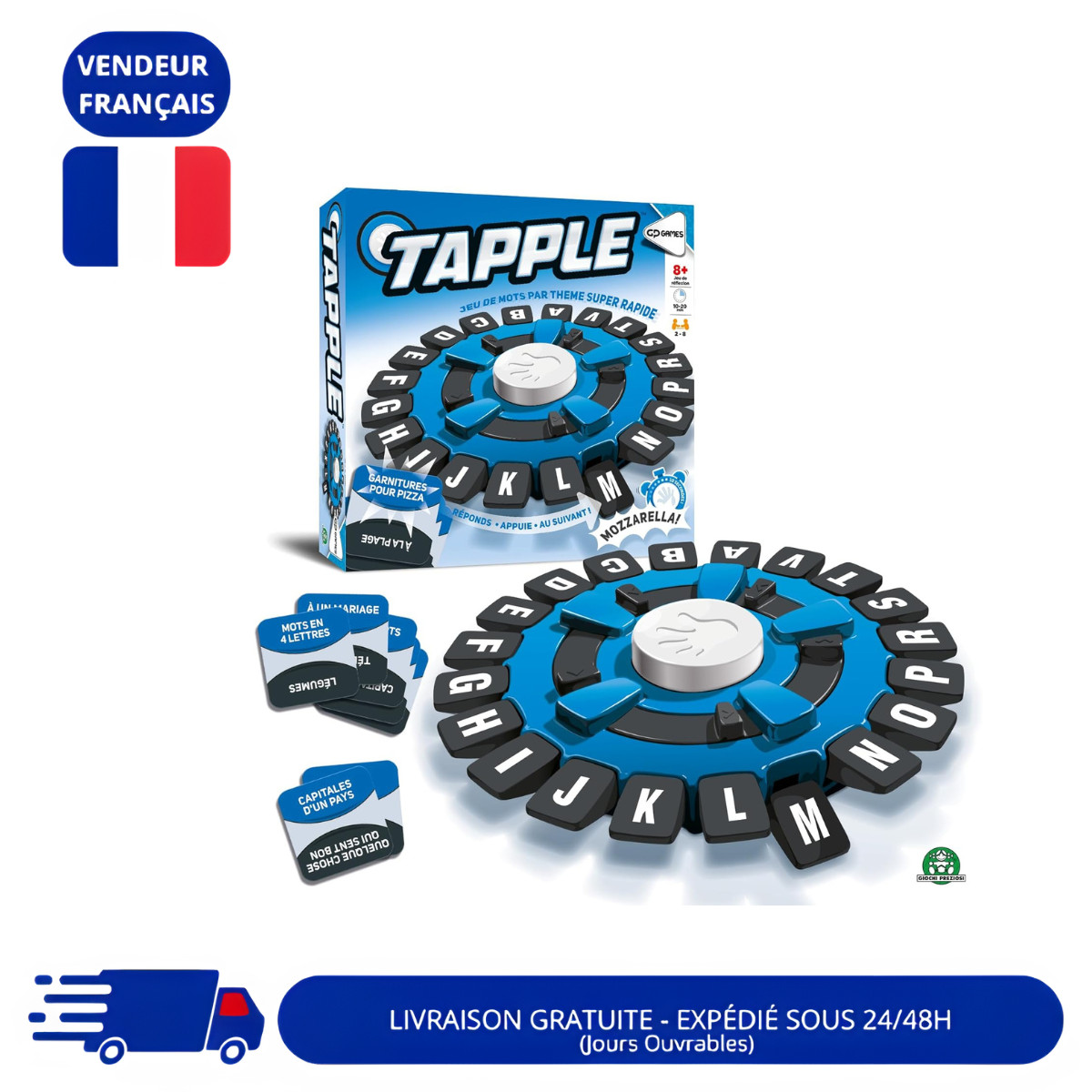 Jeu de Mots Tapple Interactif avec Chronomètre Électronique Rapide