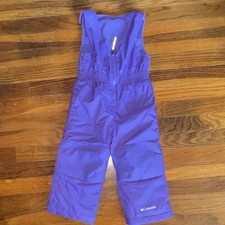 Columbia Purple Insulated Snow Bib Pants Adjustable Straps 2T Ski Winter