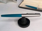 Vintage Parker 61 Fountain Pen & Pencil Set Turquoise Color In Box Fine Nib — photo 2