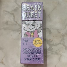 Brain Quest Preschool Cards: 300 Q A To Get a Smart Start 4-5 Preschool Sealed