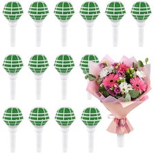 15 PCS 7 Inch Plastic Flower Bouquet Holder Wedding Bouquet Supplies Bridal P...