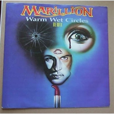 MARILLION WARM WET CIRCLES 7'' P/S 7'' VERSION + WHITE RUSSIAN - LIVE UK