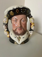 Royal Doulton Large Character Double Handled Jug 1991 - Henry VIII and Six Wives