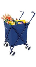 The Original VersaCart Transit Folding Shopping and Utility Cart, Water-Resistan