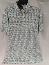 Adidas Golf Polo Shirt Mens Sz M Ultimate365 Micro Multi Argyle JL5270 New