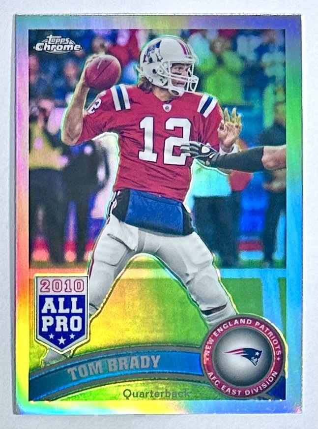 2011 Topps Chrome Tom Brady Silver 2010 All Pro Refractor SP #20 Patriots Rare
