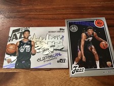 2025-26 Topps NBA Basketball ACE BAILEY #CC-5 CLUTCH CITY Prospects RC & 80BK-54