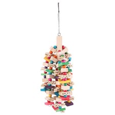 Parrot Chewing Toy - Bird Parrot Blocks Knots Tearing Toy Bird Cage Bite6272