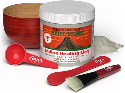 Aztec Secret Essential Indian Clay Mask Kit by Etana EXP 06/29 NEW SEALED