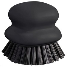 Dish Brush with Handle, Kitchen Scrub Brushes for Cleaning, Black