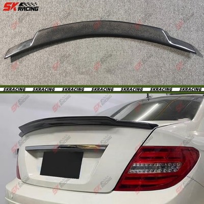 Carbon Fiber/Unpainted Rear Trunk Spoiler Wing For Mercedes-Benz W204 C250 08-12