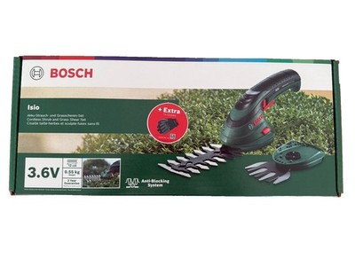 Bosch Isio Akku-Strauch- und Grasscheren-Set   NEU & OVP   inkl. Handschuhe