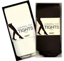 MIXIT WOMEN'S NYLON/SPANDEX CONTROL TOP TIGHTS PKG 1 PAIR CHOOSE COLOR/SIZE NEW