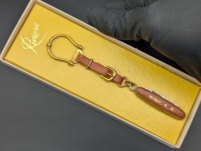 NOS VINTAGE COLONIAL AMBASSADOR USA LEATHER WATCH BAND PEN KNIFE GIFT SET