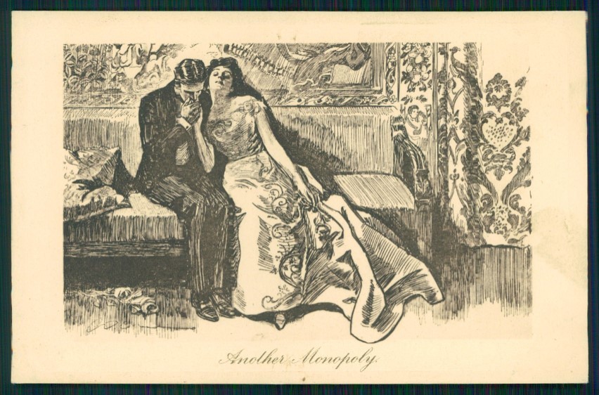 Cartolina firmata dall'artista Charles Dana Gibson Lady TC4222
