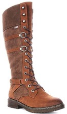 Rieker Warm Lined Zip Lace Cosy Womens Boot In Brown US 6 - 10