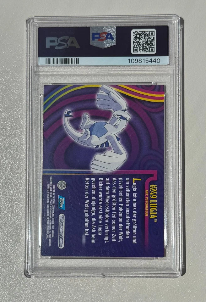 Pokemon TOPPS Jotho series 1 - German Lugia #249 - PSA6 Pop1 - Image 3 of 3