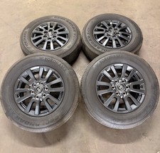 Set Of Four Used Takeoff 23-26 Tundra Sequoia Wheels 24570r18 Yokohama Xcv Lt