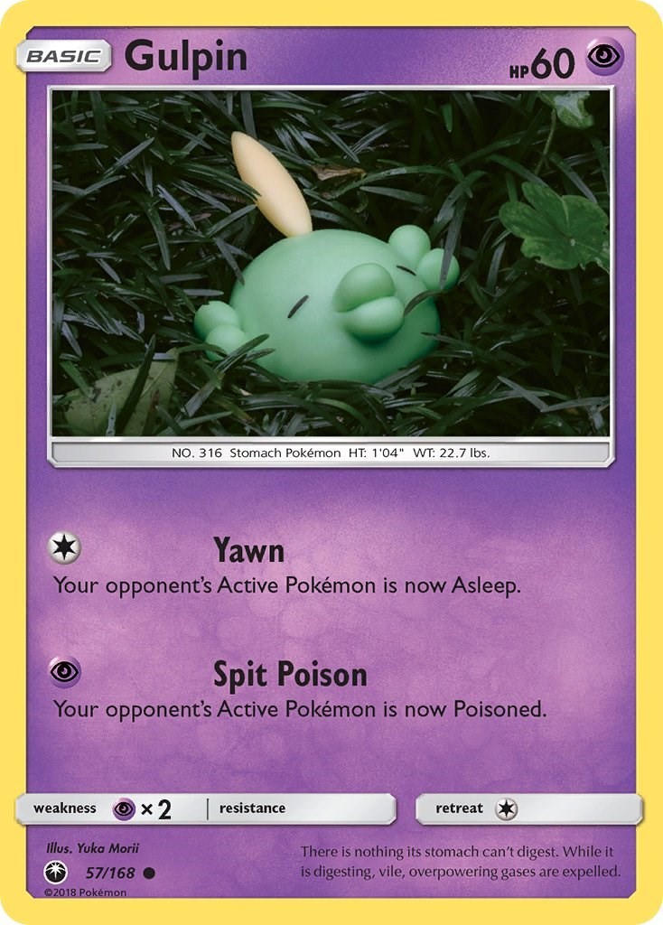 Gulpin (57/168) Common NM CES SM - Celestial Storm Pokemon TCG