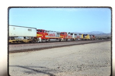 SANTA FE ATSF 4026 Apr-27-93 orig 35mm Zug Foto Dia
