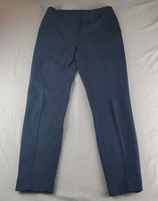 Akris Punto Pants Womens 8 Ankle Bleu Viscose Blend Work Capsule Old Money