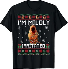 I'm Mildly Irritated Marcus The Worm Christmas Funny Meme T-Shirt
