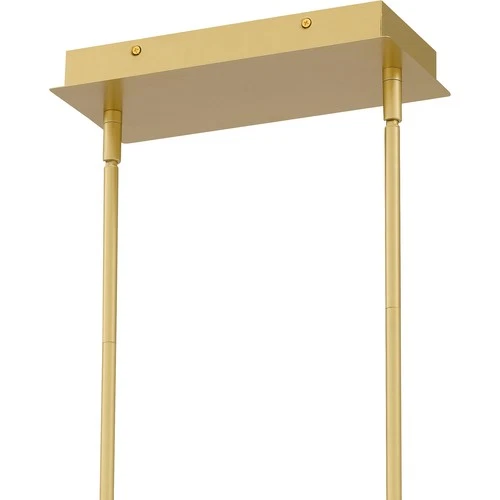 Dazzle LED Linear Chandelier in Soft Gold - Picture 6 of 7