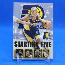 1996 NBA Hoops Starting Five Reggie Miller Dale Davis Duane Ferrell #11 HOF