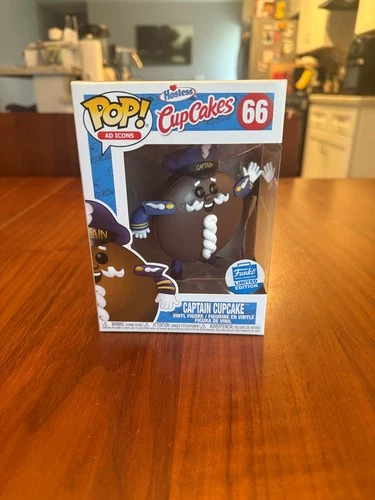 Funko Pop Vinyl Ad Icons Captain Cupcake Funko Exclusive #66 DAMAGED BOX