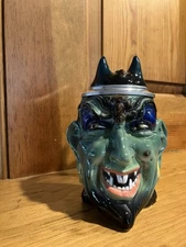 Vintage Devil Mug Beer Made In Germany Figurine Porcelain. Beautiful