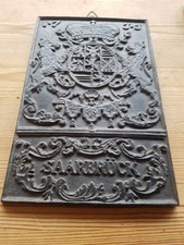 Gusseiserne Platte Saarbr&uuml;ck 24&times;15cm