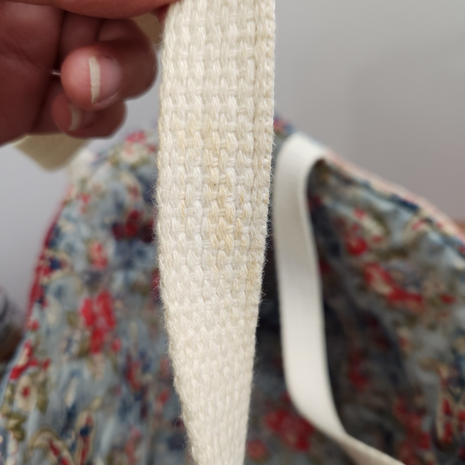 Handmade Patchwork Tote Bag Quilted Reversible Bo… - image 9