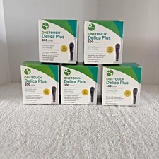 500 One Touch Delica Plus 30G Lancets~Exp~2029+ ($7.50/Per Box!)~FREE SHIPPING