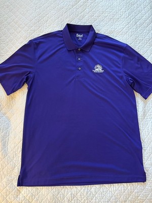 Tahquitz Creek Palm Springs Ca Men s Golf Club Polo Shirt Purple Size XL Oxford